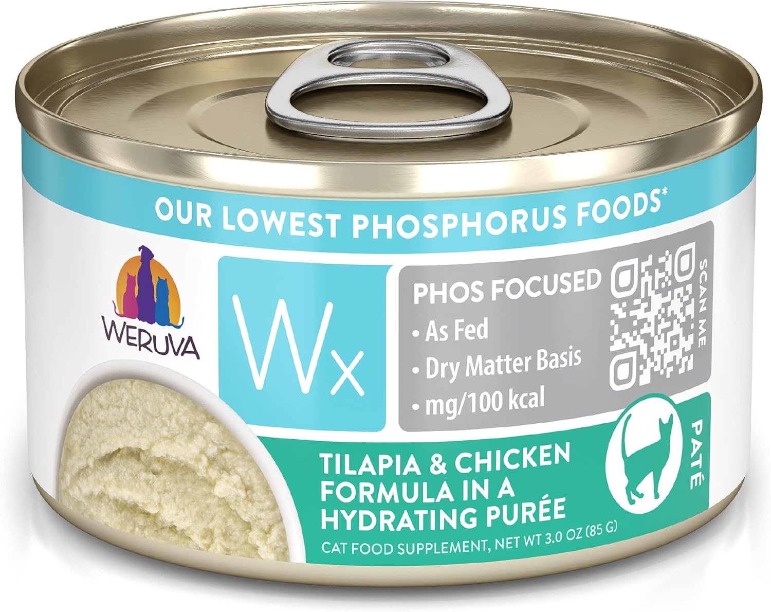 Weruva Wx Phos Focused, Tilapia & Chicken Formula