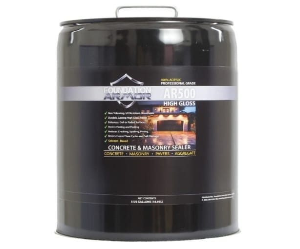 Armor High Gloss Solvent Based Acrylic Concrete Sealer and Paver Sealer