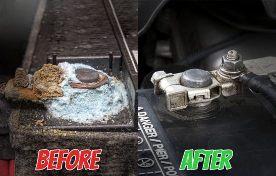 How to fix a corroded car battery