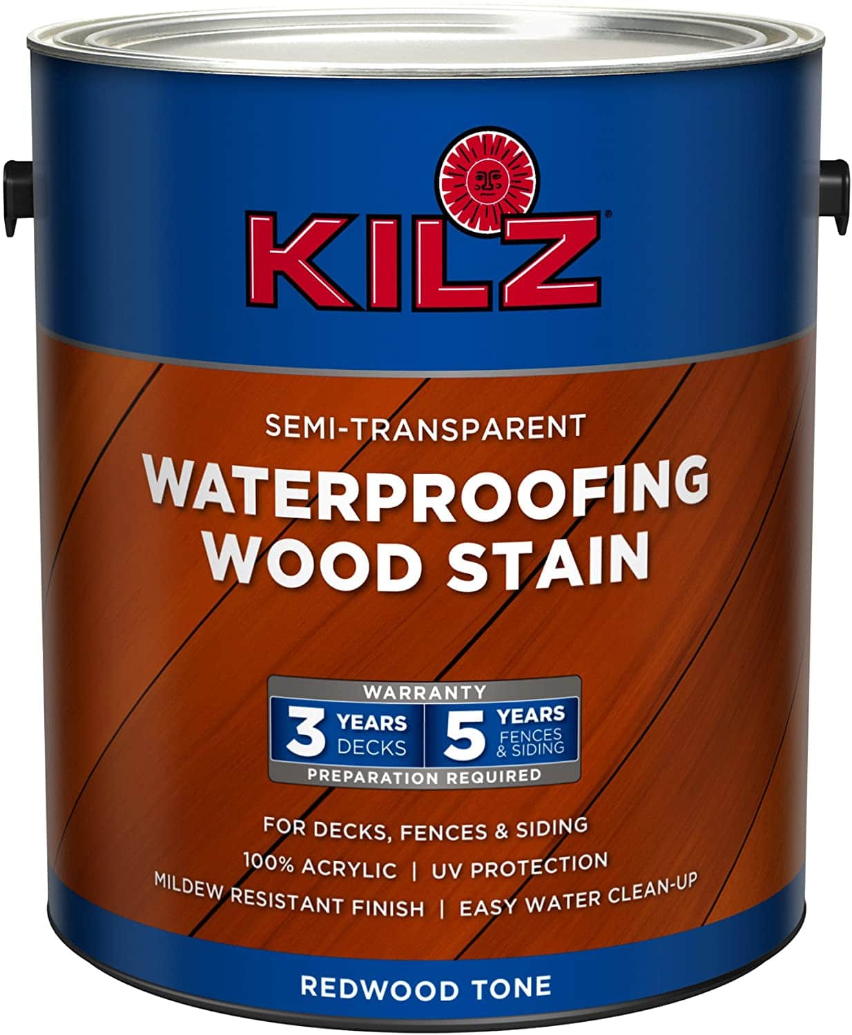 KILZ Semi-Transparent Exterior Waterproofing Wood Stain