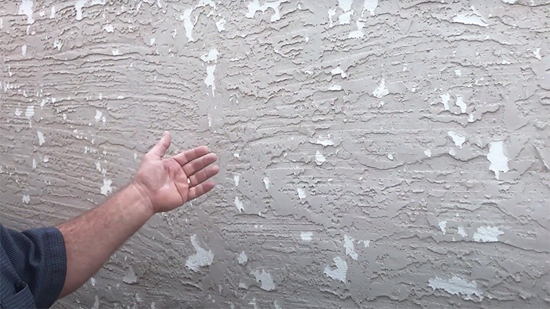 Paint is peeling on Stucco