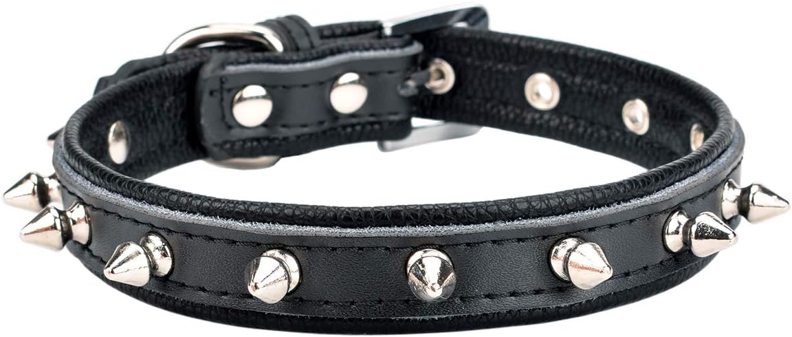 Spiked Studded Padded Leather Pet Collars