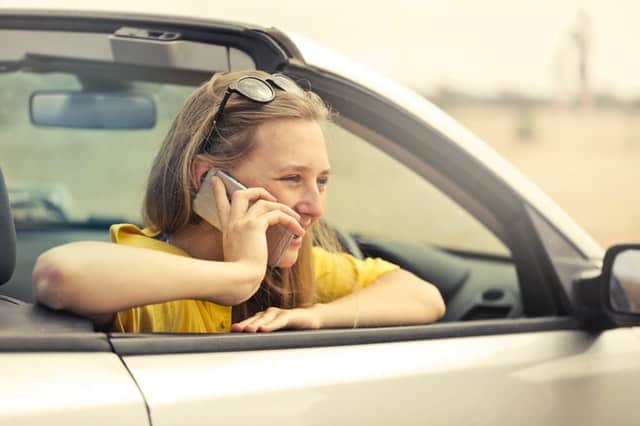 blonde-haired-woman-in-yellow-t-shirt-wearing-black-787478