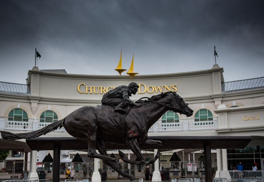 Churchill Downs racetrack in Louisville, Kentucky