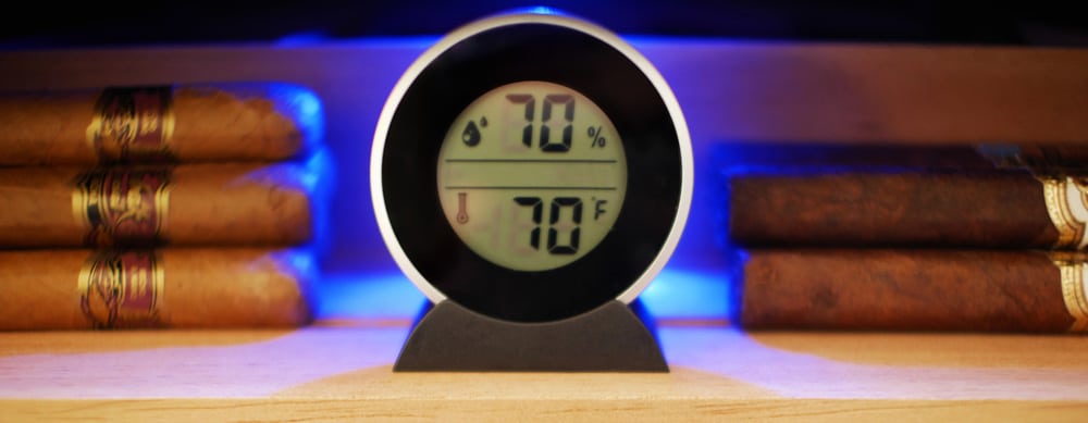 Hygrometer for cigar humidors