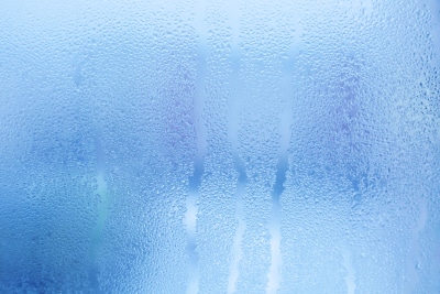 Condensation on a window is a sign of high humidity