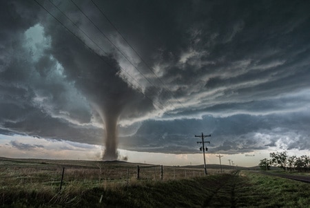 USA has the most tornadoes in the world