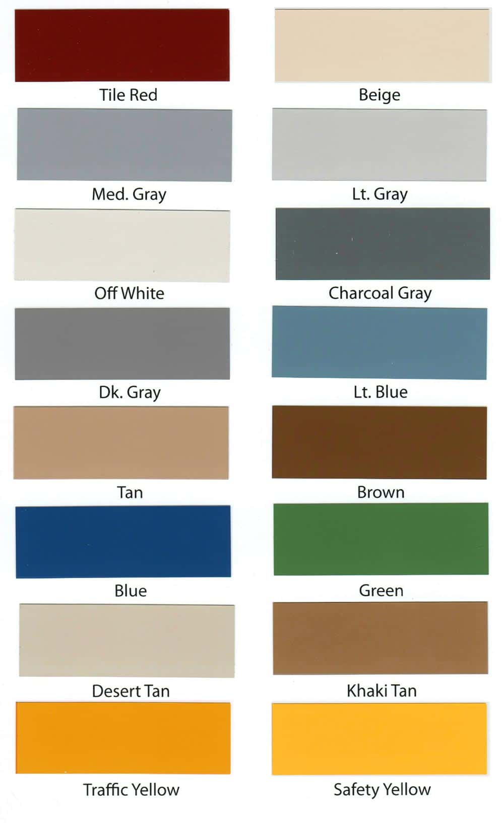 Rust-Oleum Concrete Floor Paint Colors