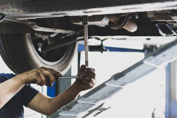 fixing underneath of an auto mobile