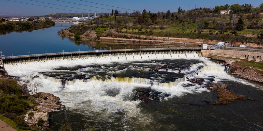 Black Eagle Dam in Great Falls, Montana