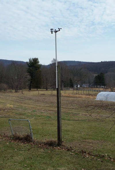 Homemade fence post mount