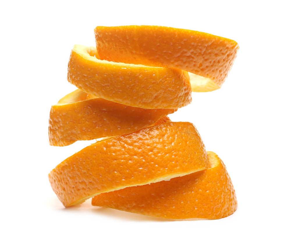 Close up of orange peel