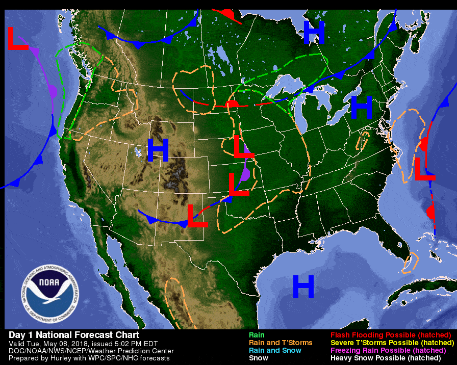 How to read a weather map