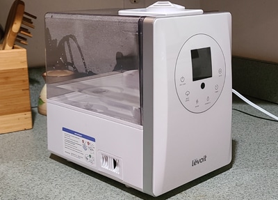 Humidifier in a kitchen ready for cleaning