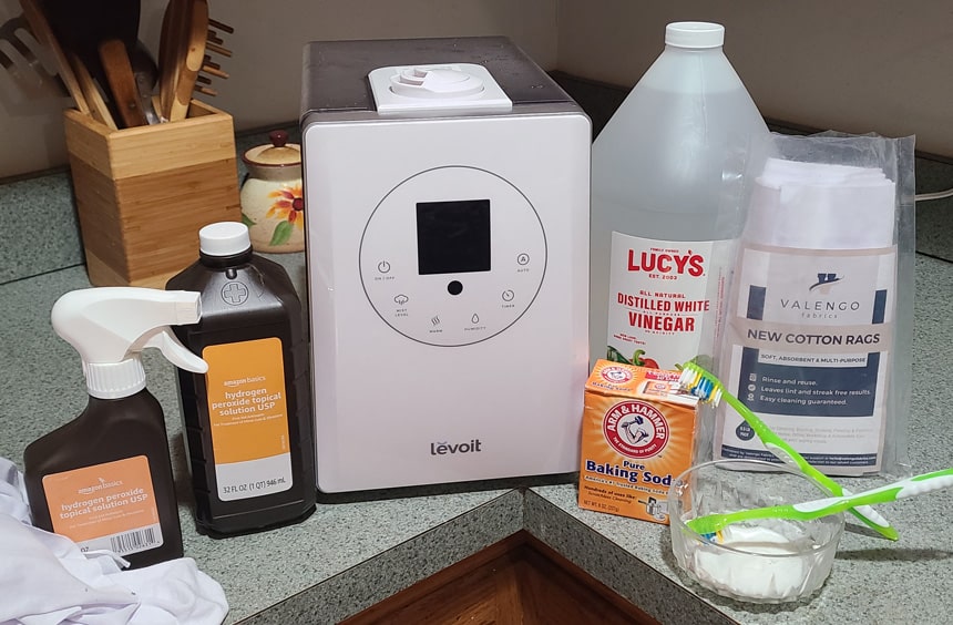 Essential items to clean mold out of your humidifier