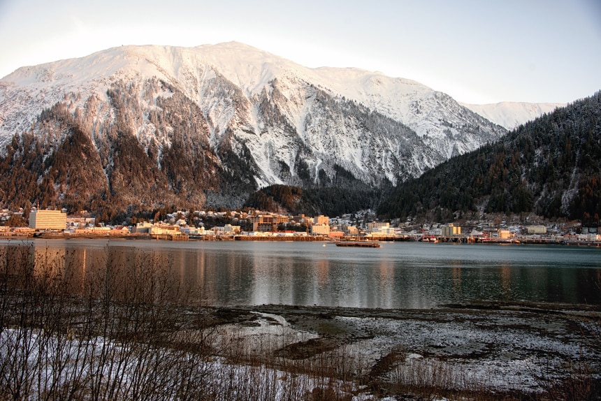 Juneau, Alaska in winter