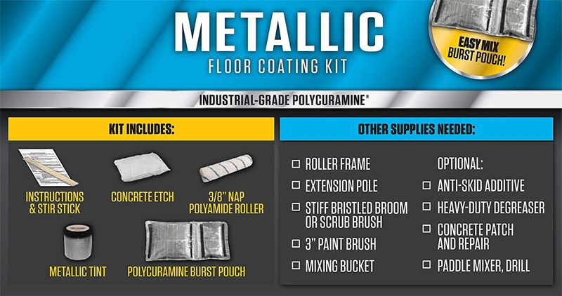 Rust-Oleum Rocksolid Metallic Floor Coating