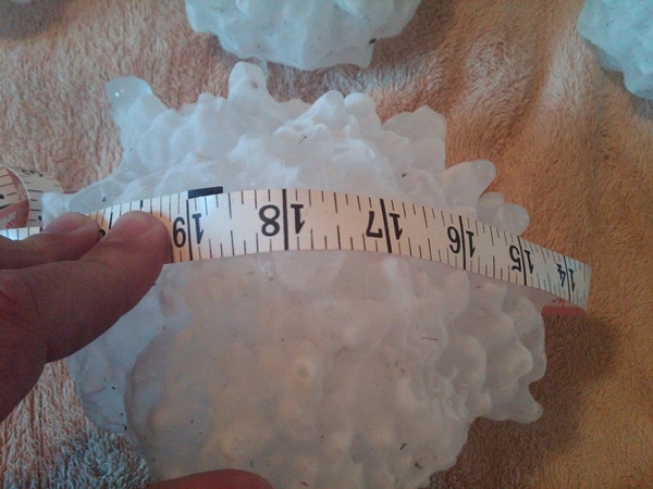 Largest hailstone recovered in the USA