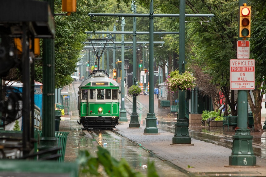 Memphis Main Street trolley car