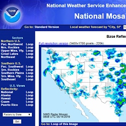 National Weather Service radar