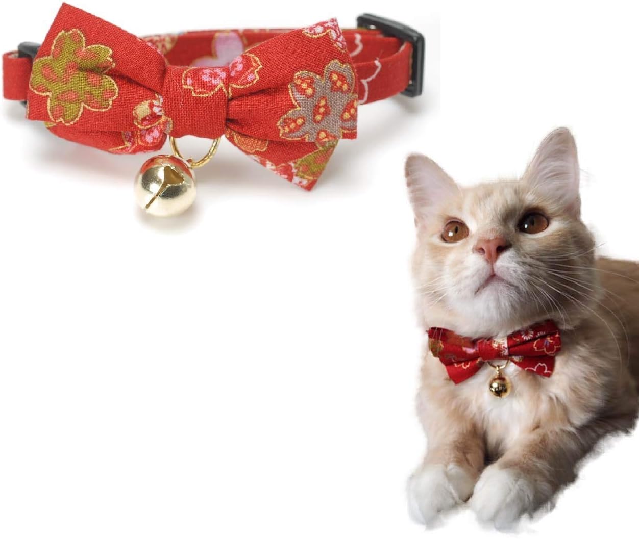 Necoichi Kimono Bow Tie Cat Collar