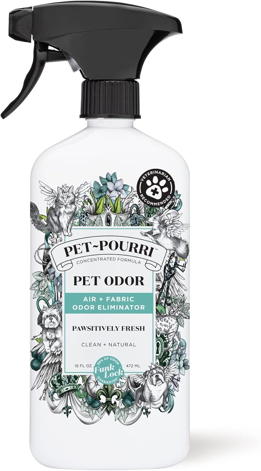 Pet-Pourri Pet Odor Air + Fabric Odor Freshener Spray