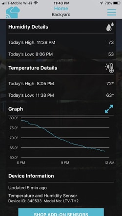 La Crosse Technology view app data