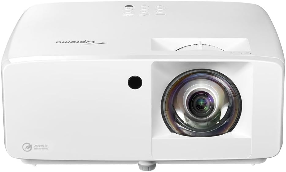 Optoma GT2100HDR Compact Short Throw Laser Home Theater and Gaming Projector