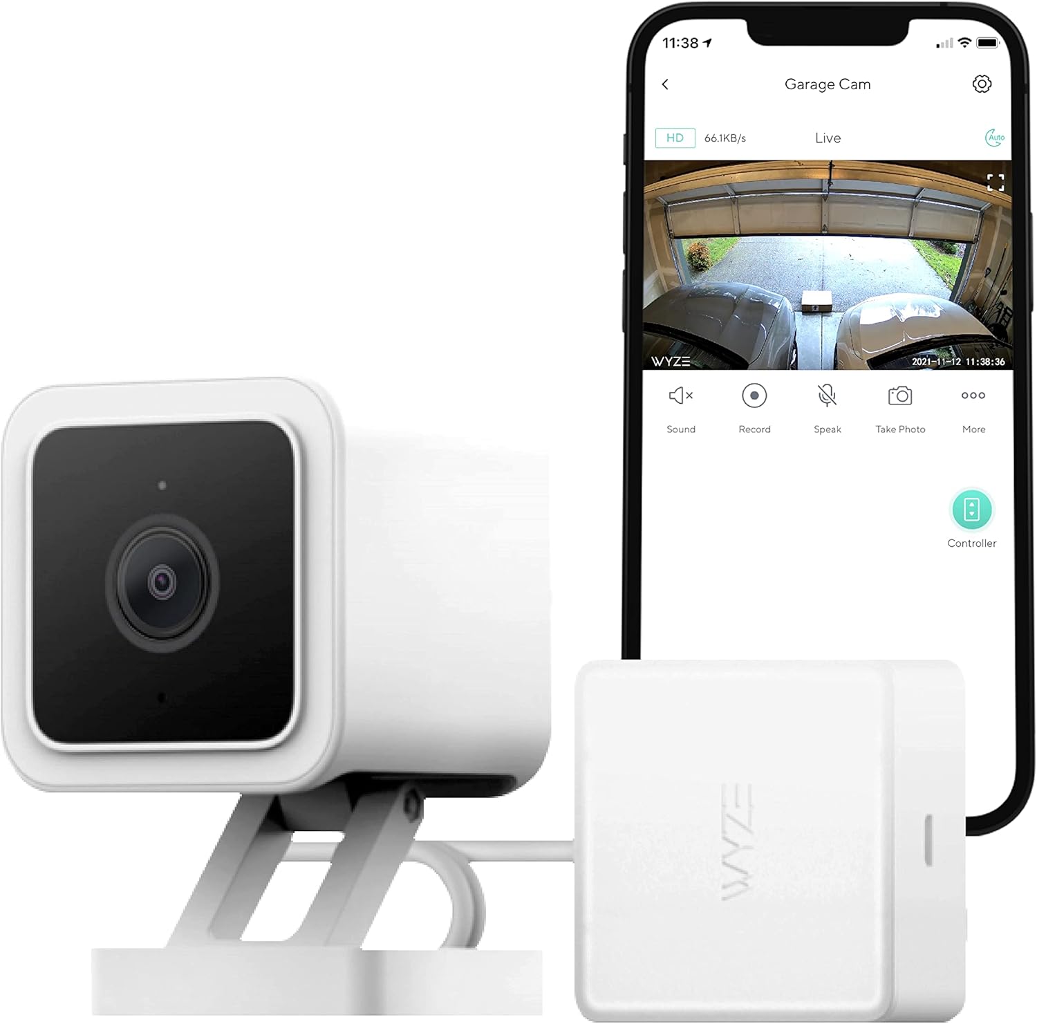 Wyze Smart Garage Opener with Built-In HD Video