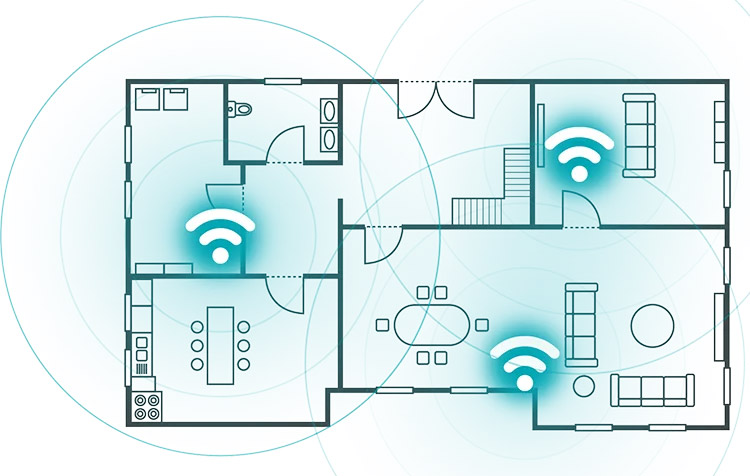 promotion illustration of Breezeline's Wi-Fi Your Way