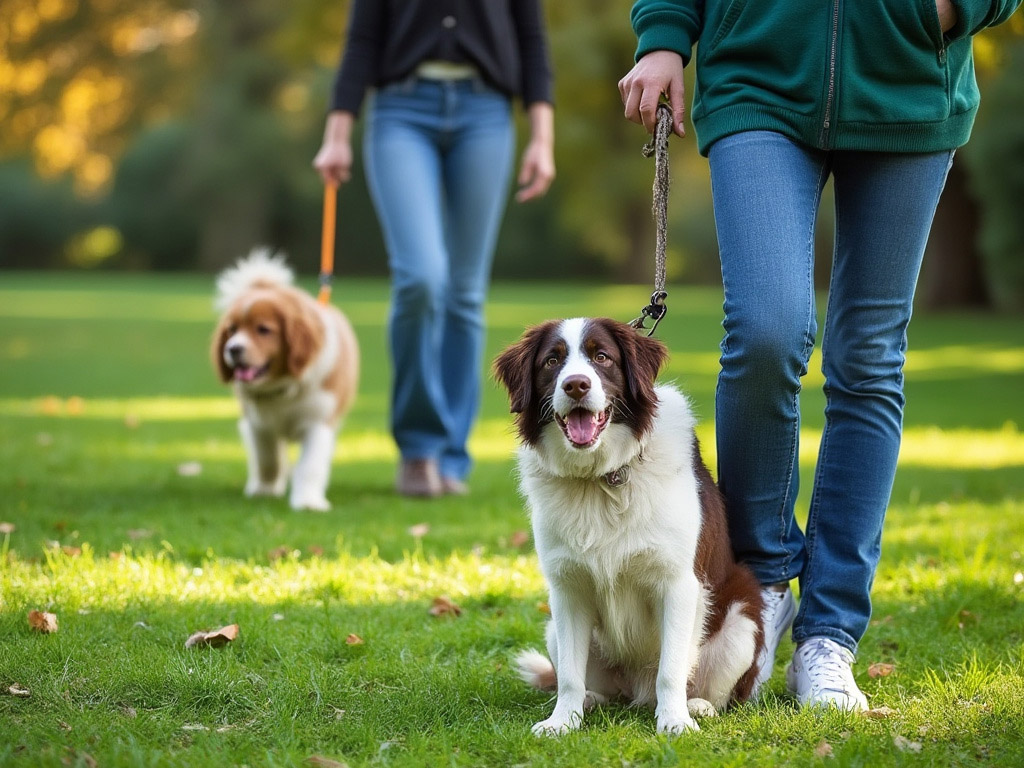 photo of a group of pets and pet owners