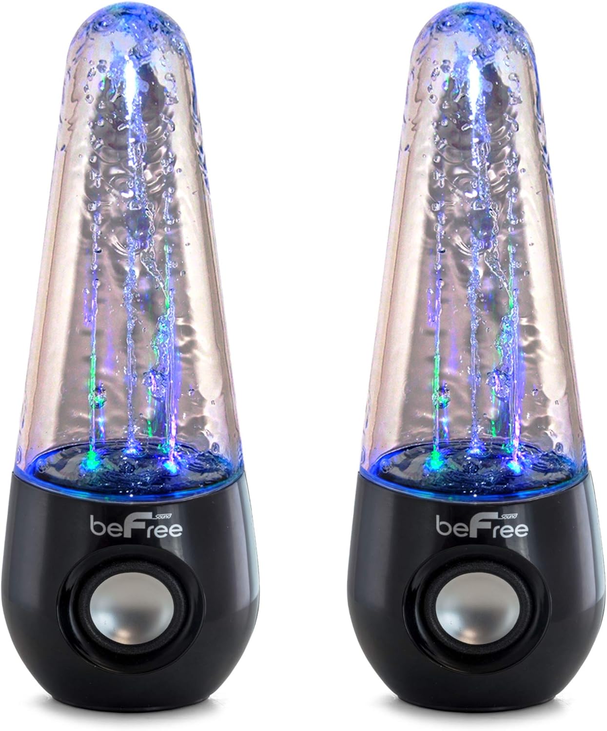 beFree Sound Bluetooth LED Dancing Water Multimedia Speakers