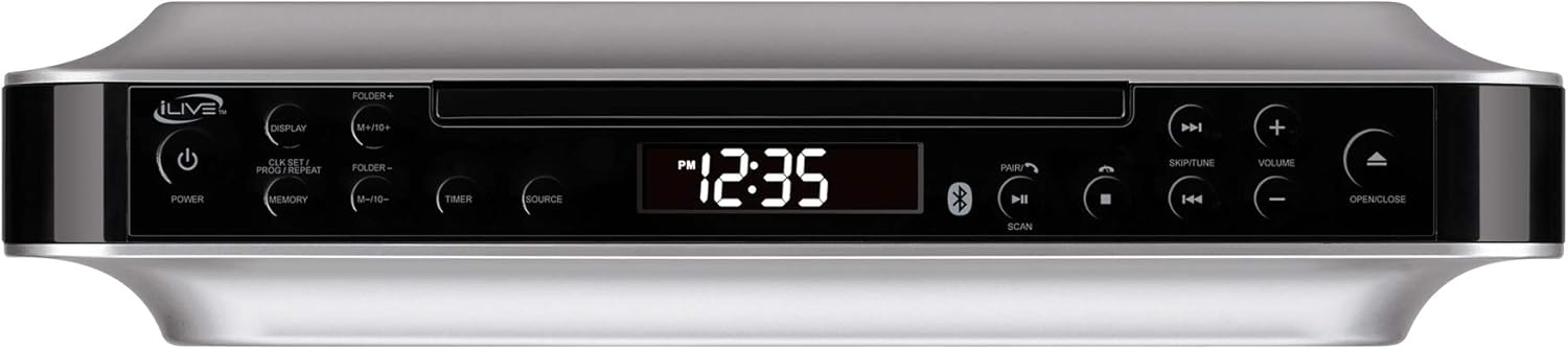 iLive Bluetooth Under Cabinet Radio (FM) CD and MP3 Player