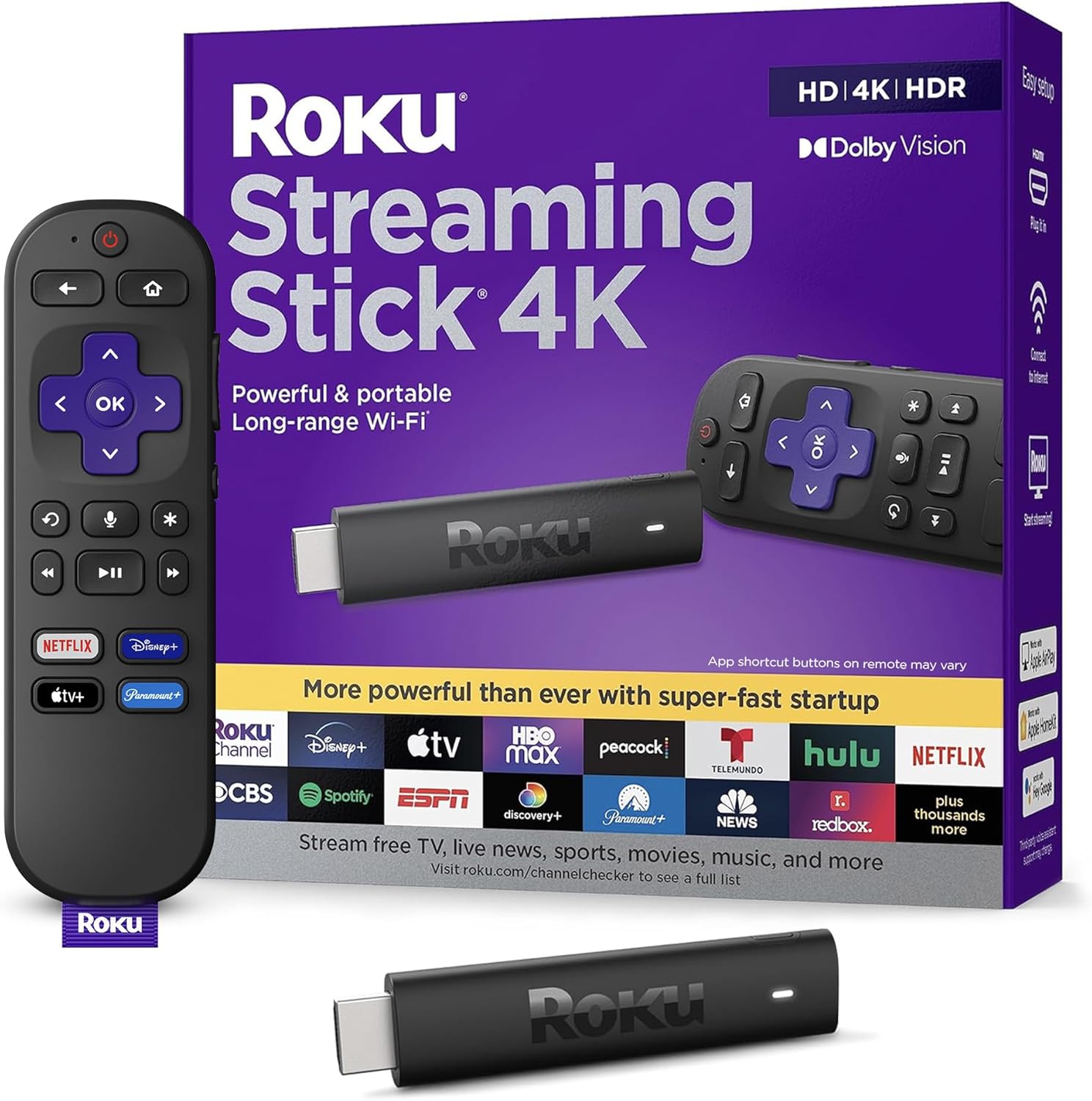 The Roku Streaming Stick 4K