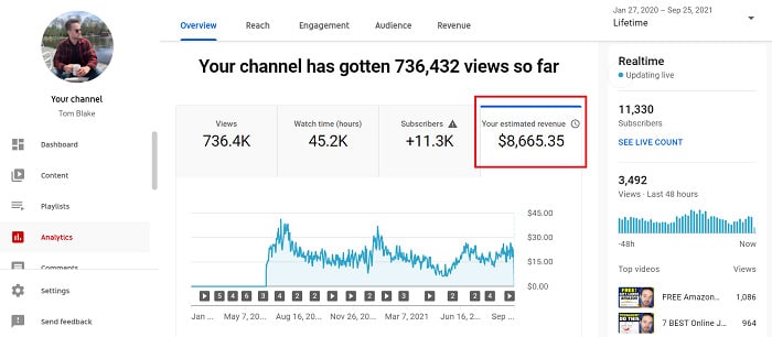 Lifetime-YouTube-revenue